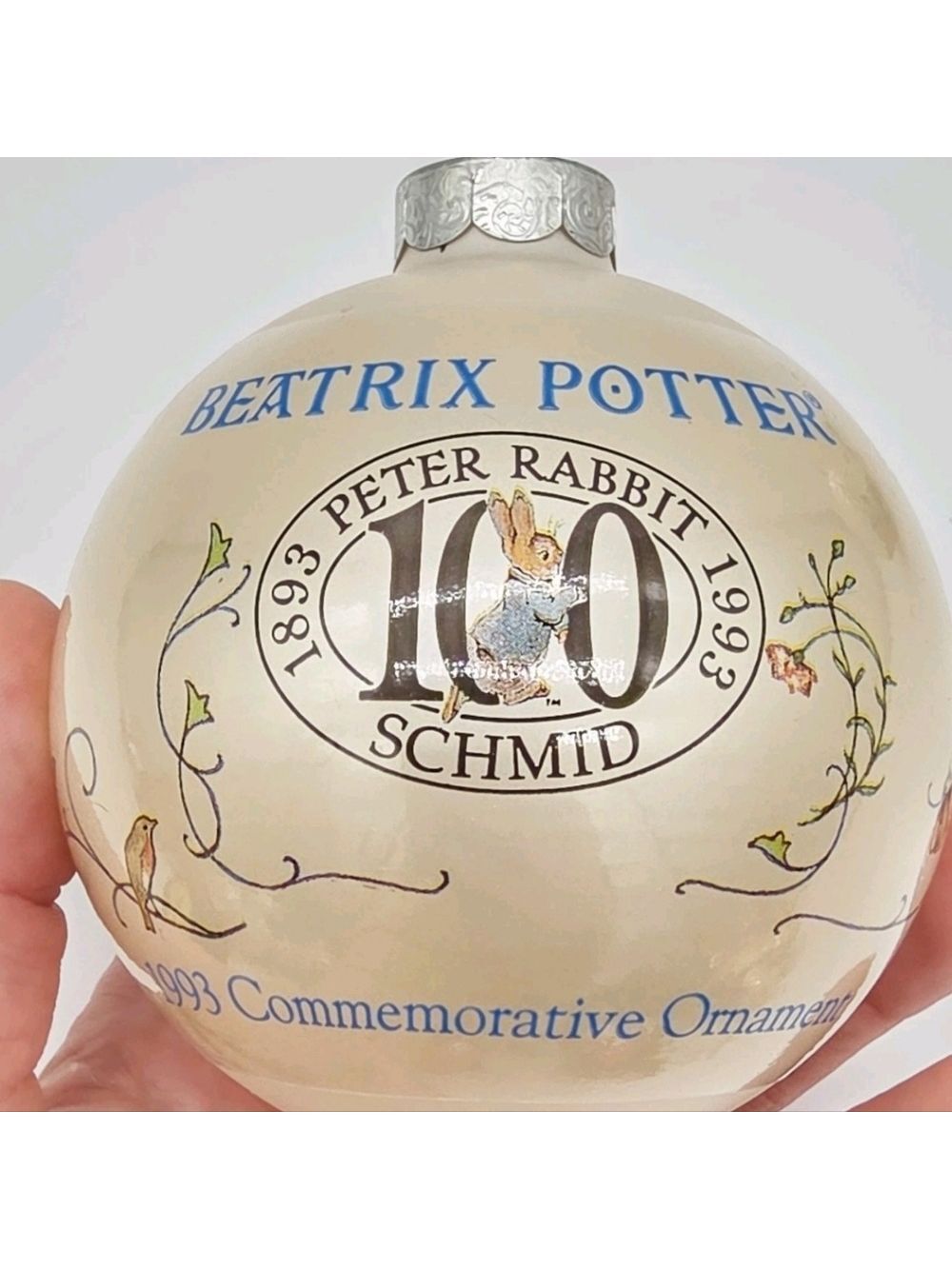 VTG Beatrix Potter PETER RABBIT 100th Anniversary 1993 Schmid Ornament